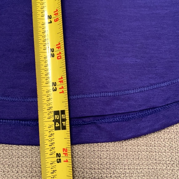 ATHLETA Purple Vapor Tee Shirt Athletic Workout Top - Picture 8 of 9